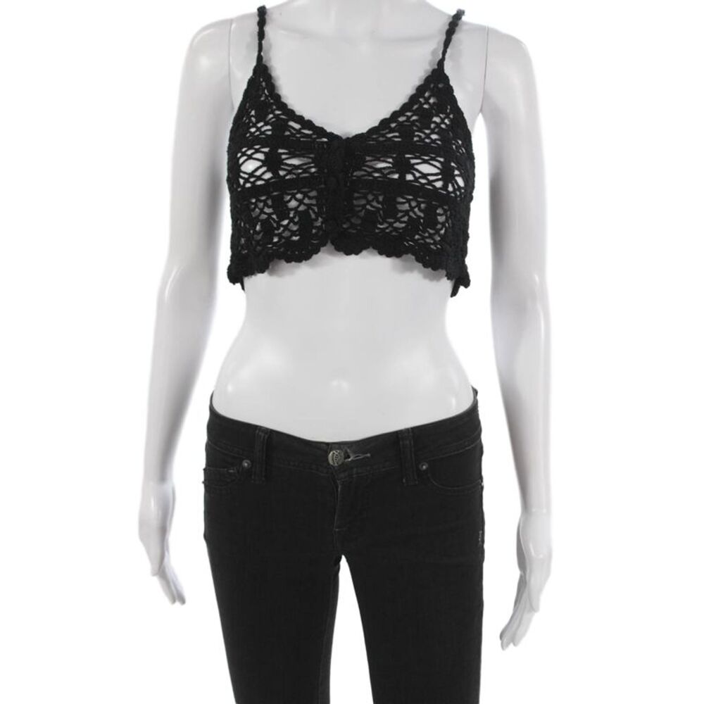 Anna Kosturova Womens Cotton Crop Top Size XS